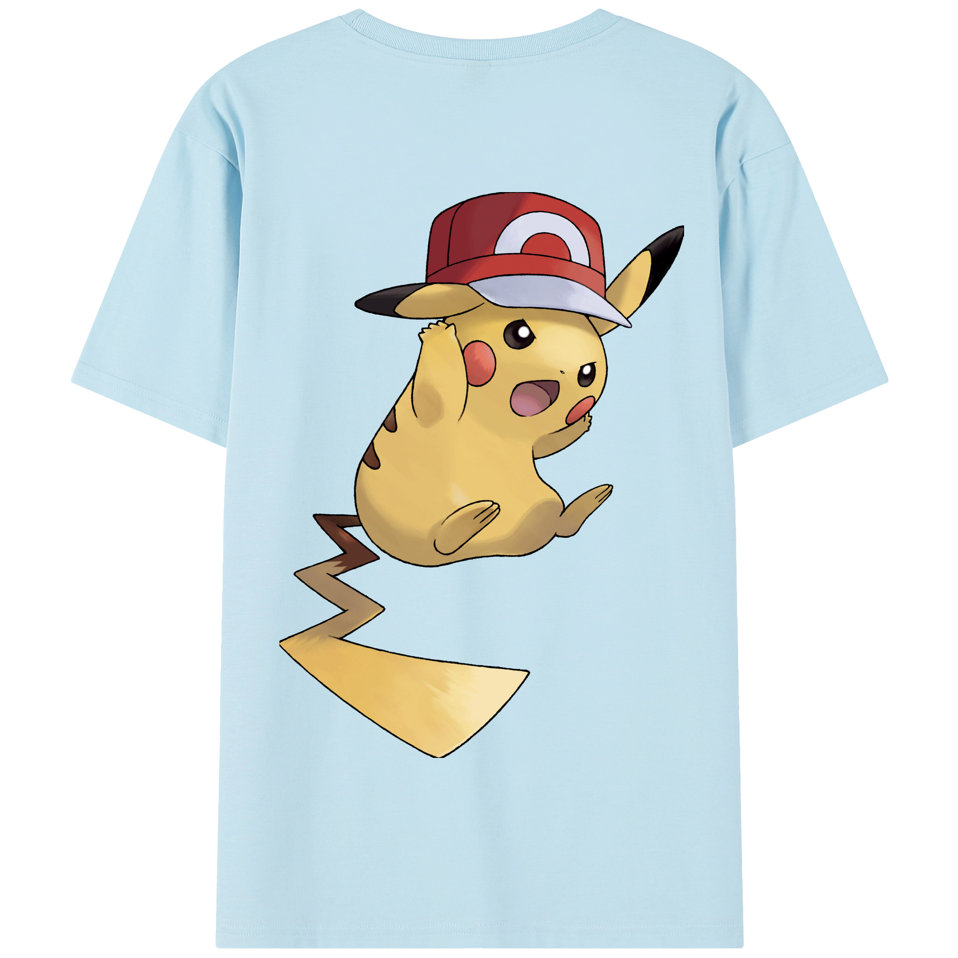 （画像用） ポケットモンスター Pokémon 綿100％半袖Tシャツ（背面プリント）